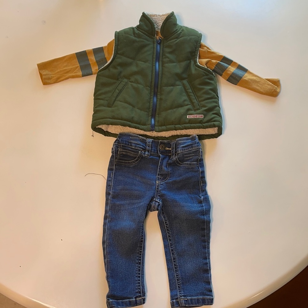Hudson 3 piece outfit 12m